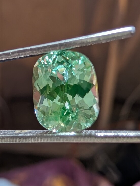 Jewelry - 3.5 Carat Cushion Cut Green Sapphire Loose Gemstone
